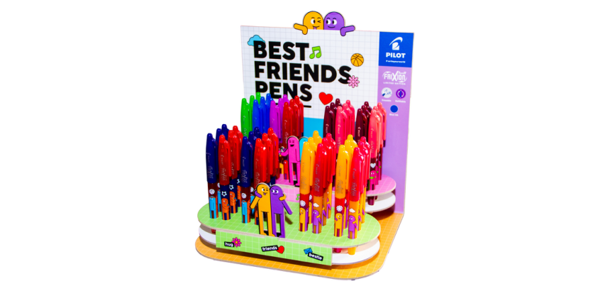 Roller PILOT FriXion Friends Medium assorti display 48 pièces