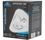 Active Gear dust mask with valve, 10 pieces