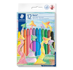 Staedtler Noris Twister Wax Crayon Set 12 Colors