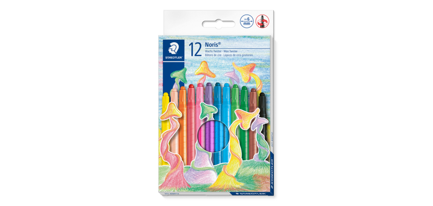Staedtler Noris Twister Wax Crayon Set 12 Colors