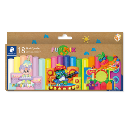 Boetseerklei Staedtler Noris jumbo set à 18 kleuren