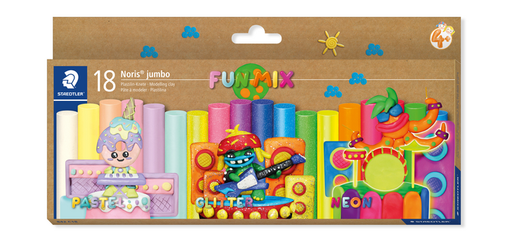 Staedtler Noris Knetmasse Jumbo-Set mit 18 Farben