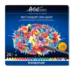 Aquarelpotlood Staedtler Mars Lumograph set à 24 kleuren