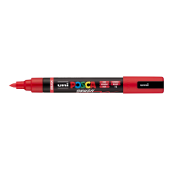 Paintmarker Uni POSCA PC-5BR brushpunt medium rood