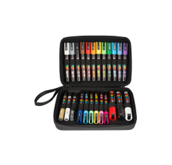 En_marqueur posca pointes assorties coloris assortis    mallette 24 unites