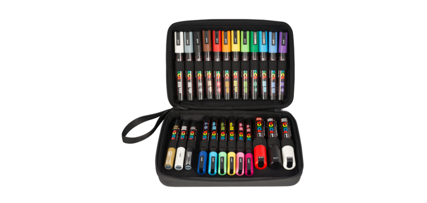 Paintmarker Uni POSCA assorti koffer à 24 stuks
