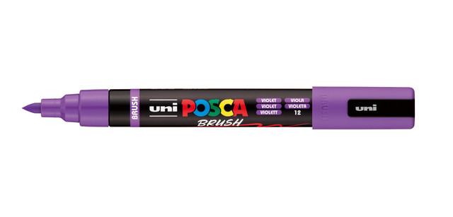 Paintmarker Uni POSCA PC-5BR brushpunt medium violet