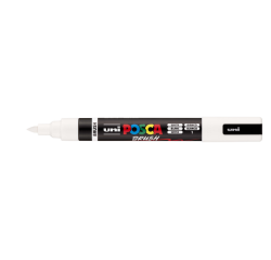 Paintmarker Uni POSCA PC-5BR brushpunt medium wit