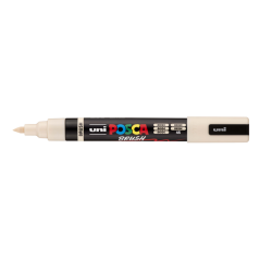 Paintmarker Uni POSCA PC-5BR brushpunt medium beige
