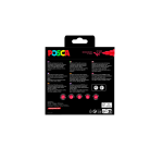 Marqueur peinture Uni POSCA PC-5BR pointe pinceau Medium set 8 couleurs