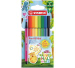 Viltstift STABILO Pen 68 Animal Vibes mini medium assorti 8 stuks