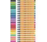 Fineliner STABILO point 88 Animal Vibes mini fijn assorti 8 stuks