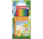 STABILO point 88 Fineliner Animal Vibes Mini Fin Assorted Blister Pack of 8 Pieces