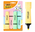 BIC Pastellmarker, sortiert, Blisterpackung mit 4 Stück
