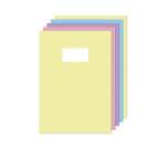 Cahier Kangaro A4 ligné 160 pages 60g pastel assorti lot 5 pièces
