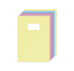 Cahier Kangaro A4 ligné 160 pages 60g pastel assorti lot 5 pièces