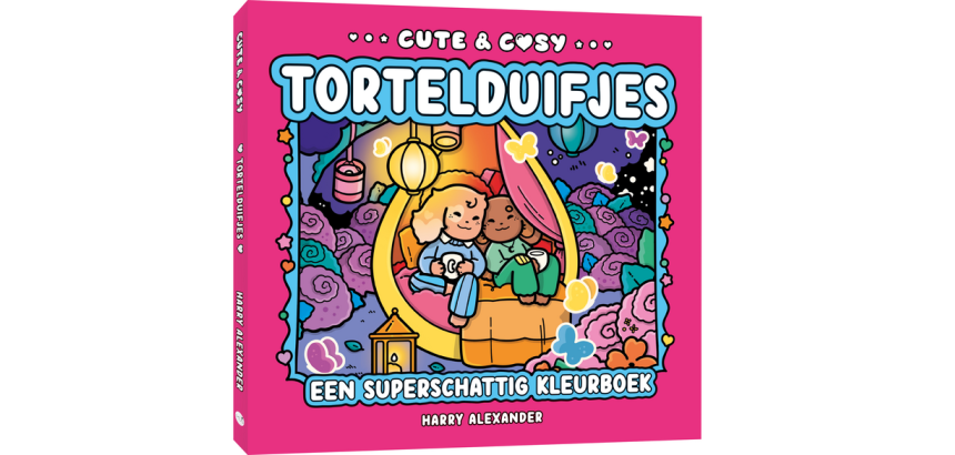 Coloring Book MUS Cute & Cozy Lovebirds