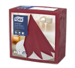 Serviette Tork Linstyle Premium 478885 pli1/4 1 épaisseur 390x390mm 50 feuilles bordeaux
