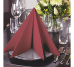 Serviette Tork Linstyle Premium 478885 pli1/4 1 épaisseur 390x390mm 50 feuilles bordeaux