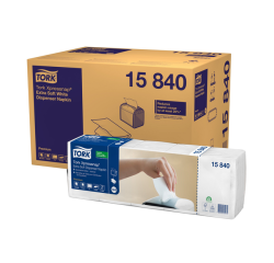 Serviette Tork N4 Xpressnap Premium 15840 pli1/4 2 épaisseurs 213x330mm 500 feuilles blanc