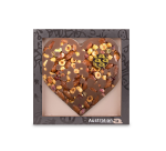Cœur en chocolat Australian lait et noisettes