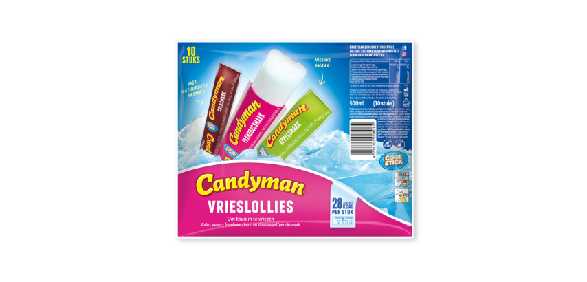 Candyman Water Ice 50ml Pack of 10 Pieces