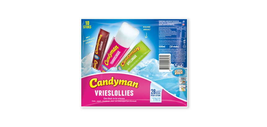 Candyman Water Ice 50ml Pack of 10 Pieces