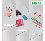 Sous-main Leitz 80x40cm enroulable gris