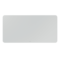 Desk pad, 80 x 40 cm, PVC, grey