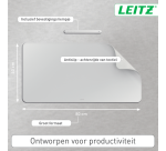 Sous-main Leitz 80x40cm enroulable gris