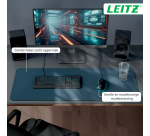 Sous main Gaming Leitz 100x40cm enroulable gris foncé