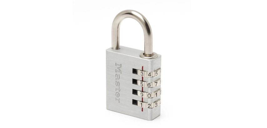 Master Lock Combination Padlock, Aluminum 40mm