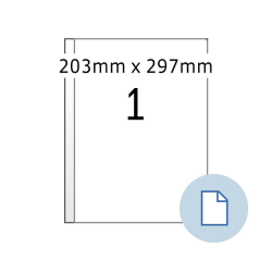 HERMA Label 8401 A4 EXPR 500 203x297mm white 500 pieces