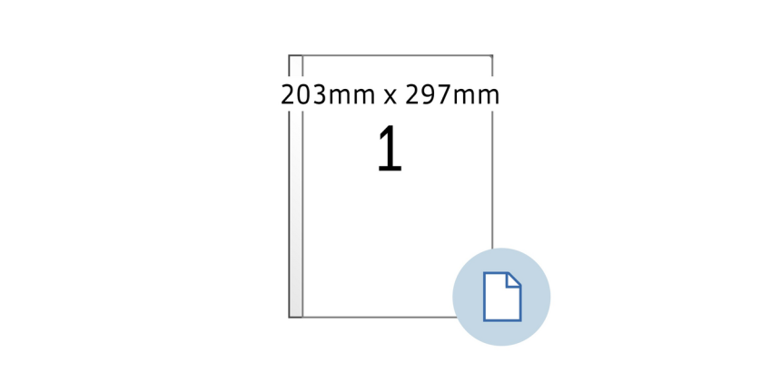 HERMA Label 8401 A4 EXPR 500 203x297mm white 500 pieces