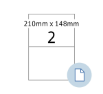 HERMA Label 8402 A4 EXPR 500 210x148mm white 1000 pieces