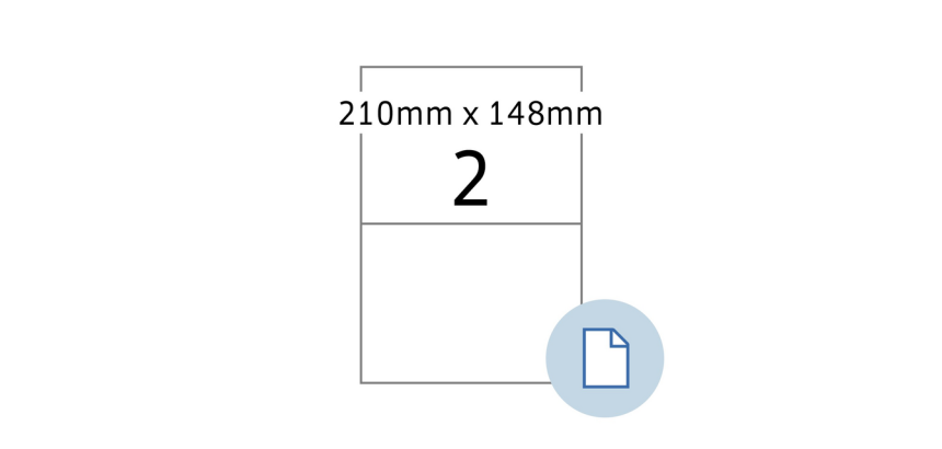 HERMA Label 8402 A4 EXPR 500 210x148mm white 1000 pieces