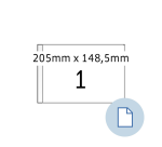 HERMA Label 8493 A5 EXPR 1000 205x148.5mm White 1000 pieces