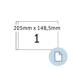 HERMA Label 8493 A5 EXPR 1000 205x148.5mm White 1000 pieces