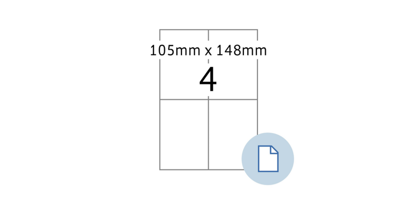 HERMA Label 8404 A4 EXPR 500 105x148mm white 2000 pieces