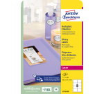 Etiquette Avery L7765-40 99,1x67,7mm brillant blanc 320 pièces