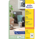 Avery Removable Labels ft 63.5 x 42.3 mm (w x h), oval, 450 pieces, 18 per sheet