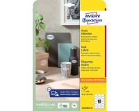 Avery Removable Labels ft 63.5 x 42.3 mm (w x h), oval, 450 pieces, 18 per sheet