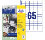 Etiket Avery 3666-10 38x21.2mm wit 650 stuks