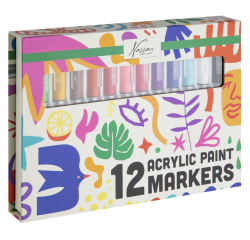 Marqueur acrylique Nassau set 12 couleurs