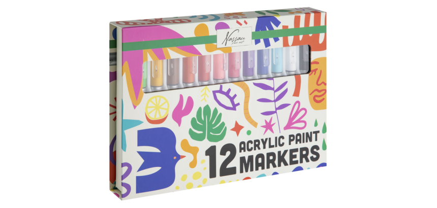 Nassau Acrylmarker Set 12 Farben