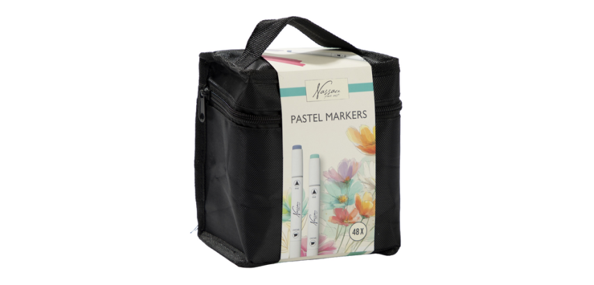 Pastelmarkers Nassau set à 48 kleuren