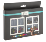 Craies et marqueurs pour vitres Nassau set 12 couleurs