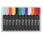 Craies et marqueurs pour vitres Nassau set 12 couleurs