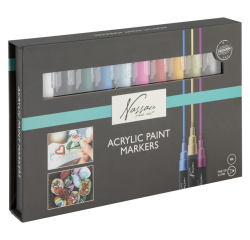 Marqueur acrylique Nassau set 10 couleurs