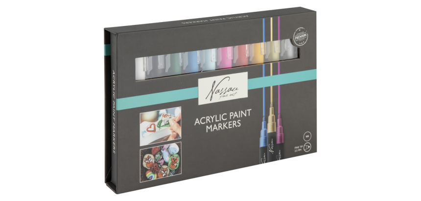 Marqueur acrylique Nassau set 10 couleurs